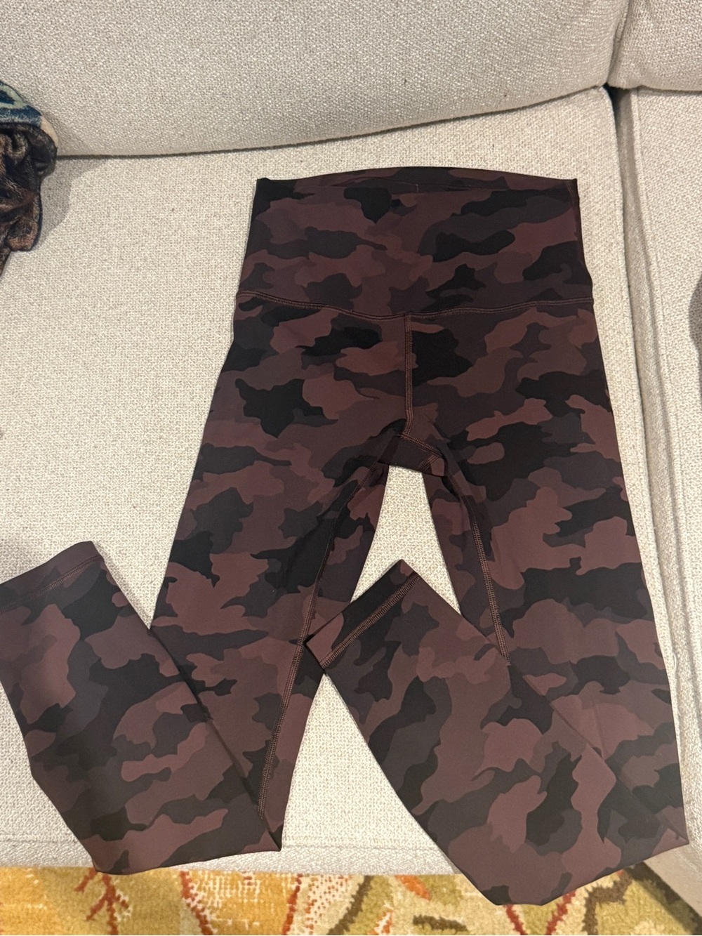lululemon athletica Brown and Black Camo Leggings